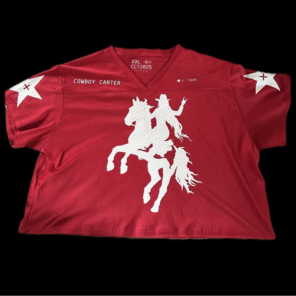 Beyoncé Cowboy Carter Tour Red Varsity Jersey - XXL (like new)